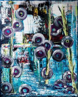 Acrylbild - 80x100cm - Sumpf