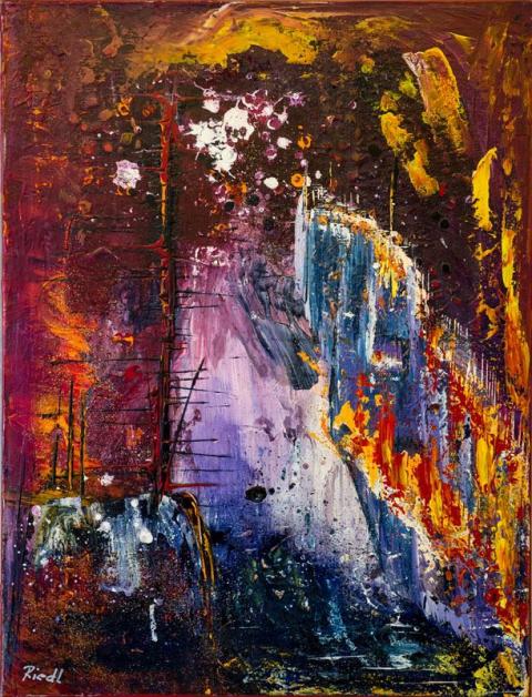 Acrylbild - 60x80cm Cave