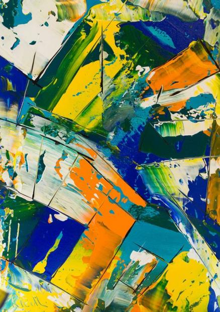 Acrylbild: 40x60cm Spring time C