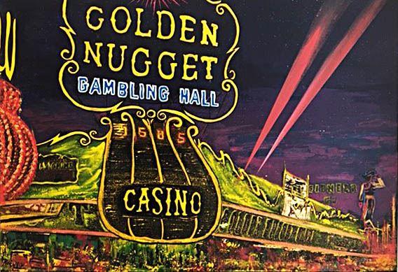 Acrylbild - 70x100cm - Golden Nuggets 1978 Las Vegas