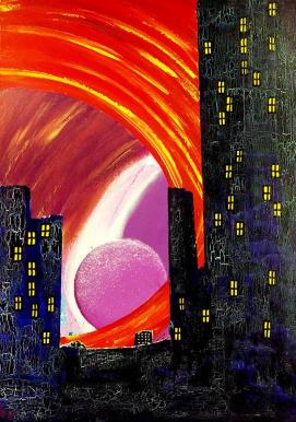 Acrylbild 50 x 70cm UTOPIA