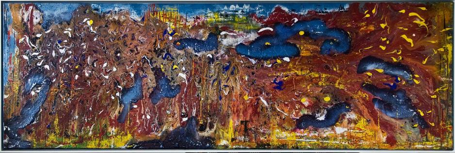 Acrylbild - 50 x 150 cm - Worms -