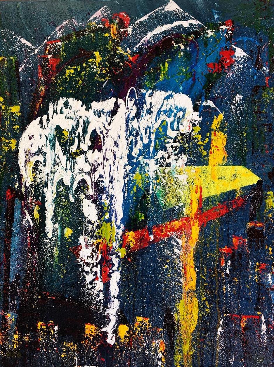 Acrylbild - 70 x 90cm Powerfull
